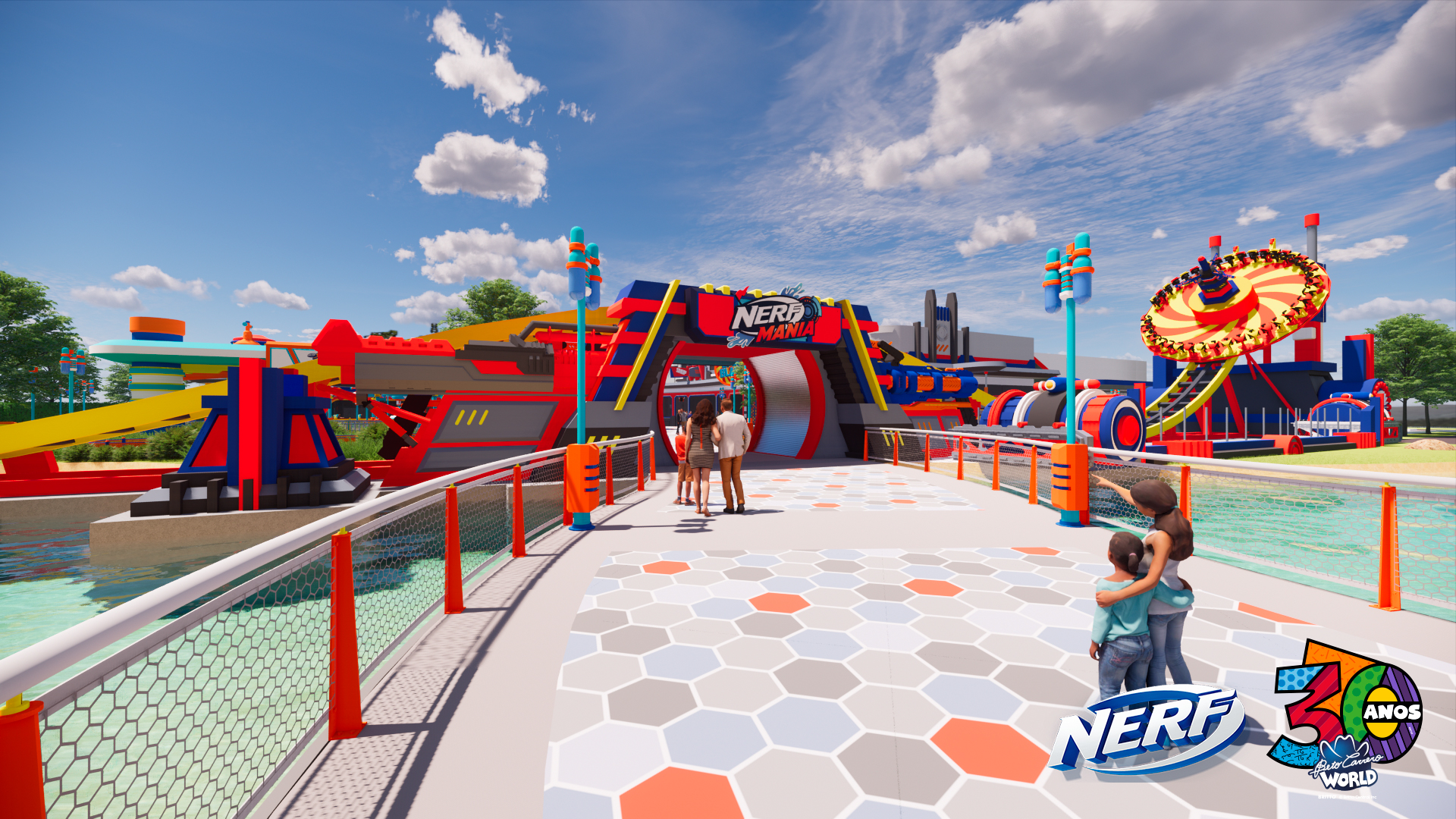 Conheça a Nerf Mania, a nova área temática do Beto Carrero World